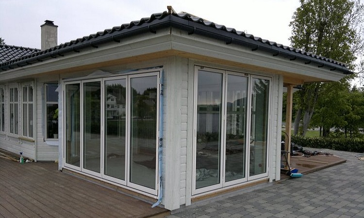 Foldedor i aluminium, fullisolert
