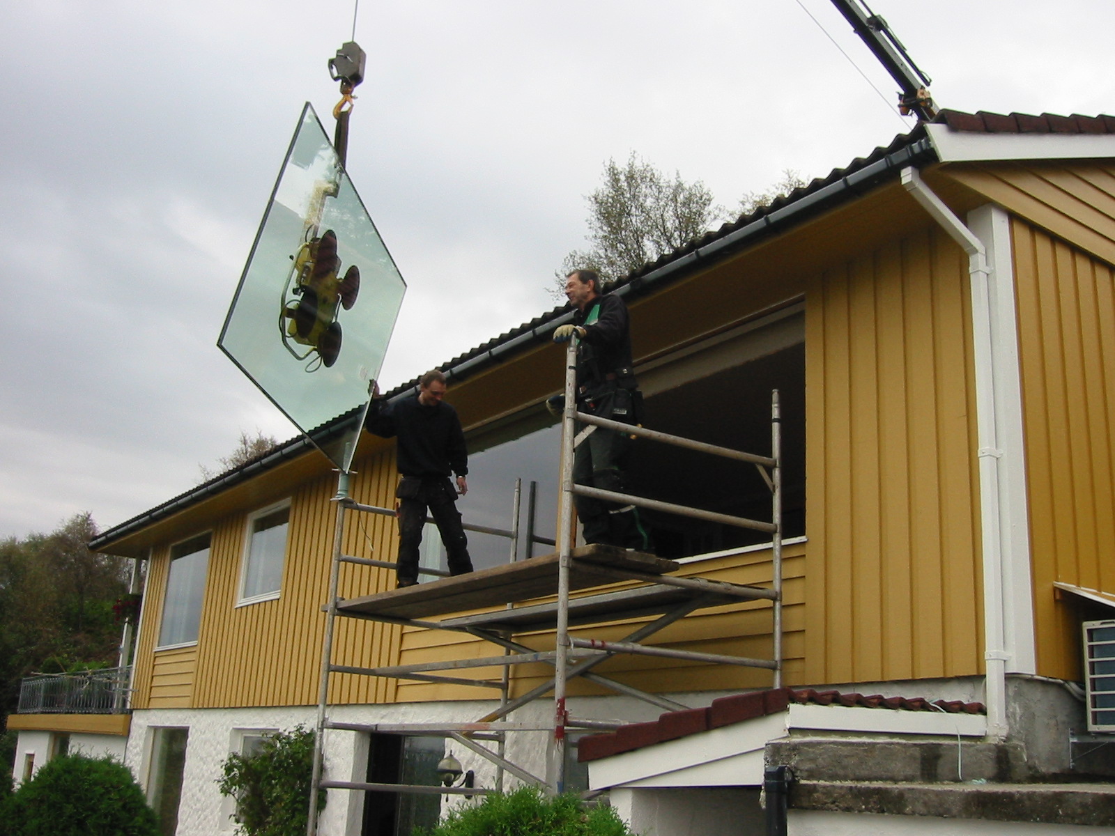 Her kommer glasset luftveien